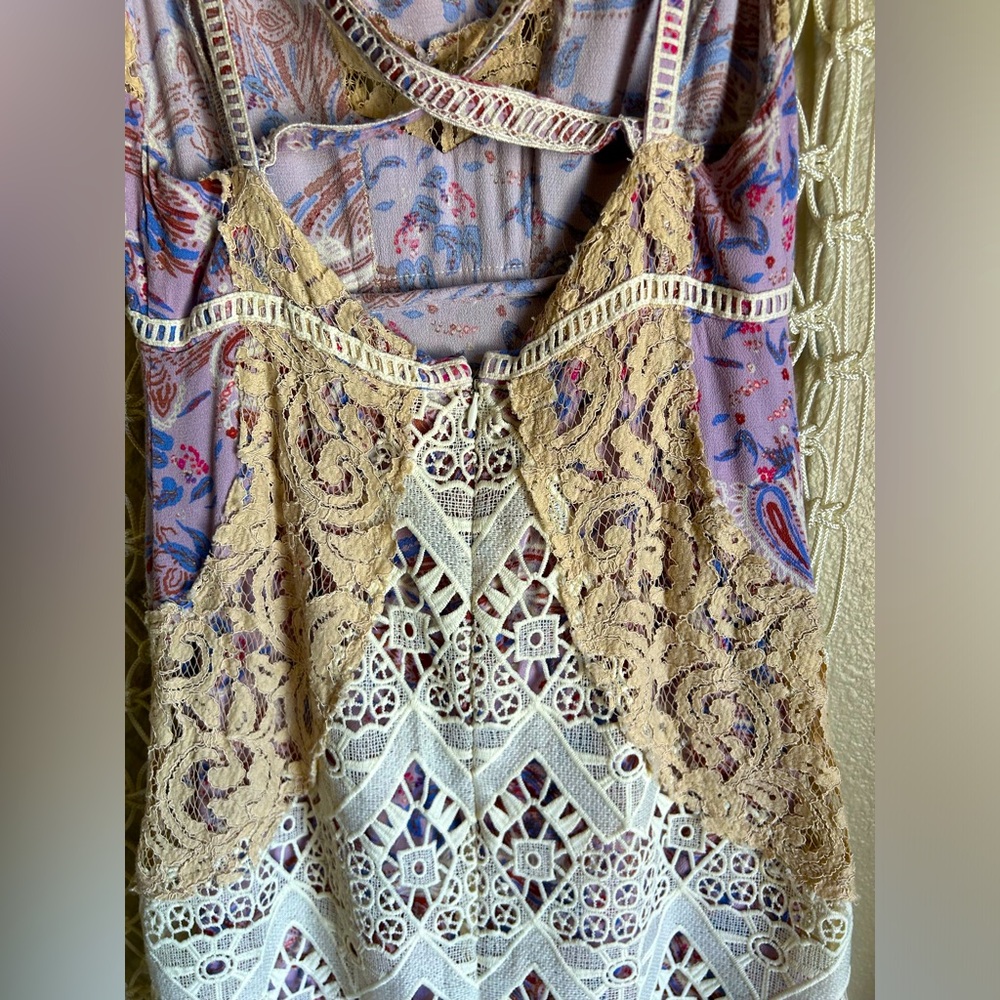 Free People Still Life Midi Lace Dress Size 2 - Picture 5 of 6